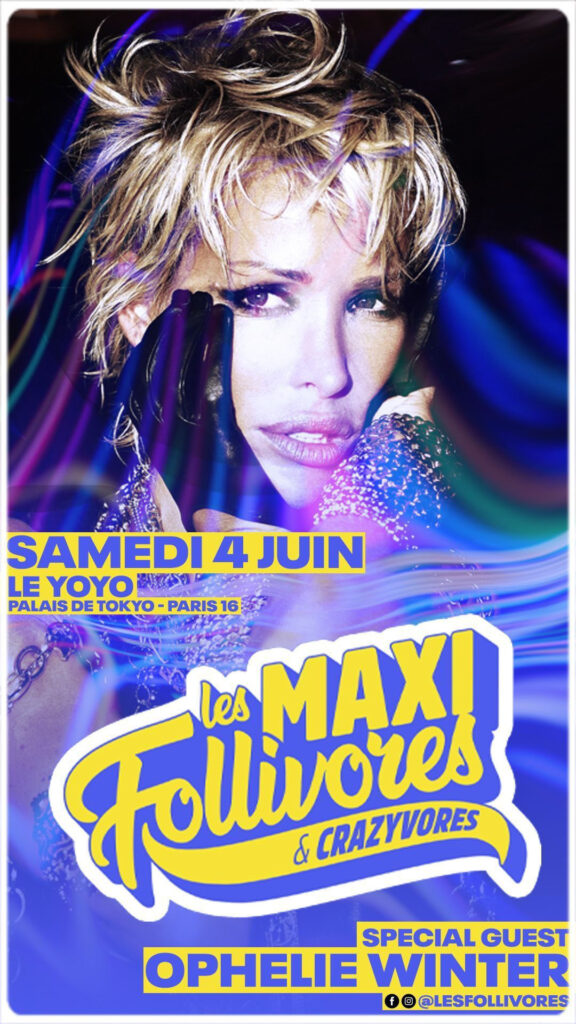 Ophelie Winter en concert sur la scène des Follivores au Yoyo (Palais de Tokyo) à Paris