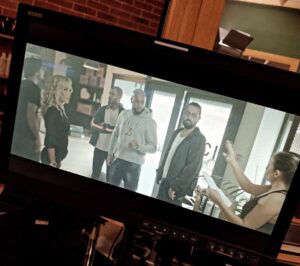 Ophélie Winter sur le tournage de la saison 2 de la série SOMIN GAZÉ pour Canal +