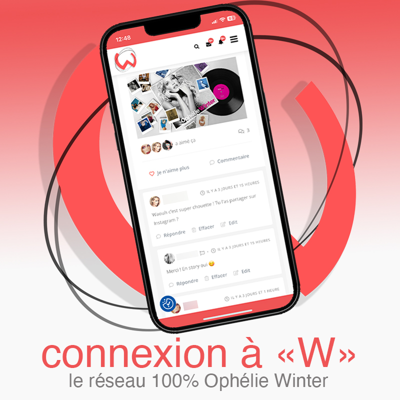 "W" le réseau social 100% Ophélie Winter